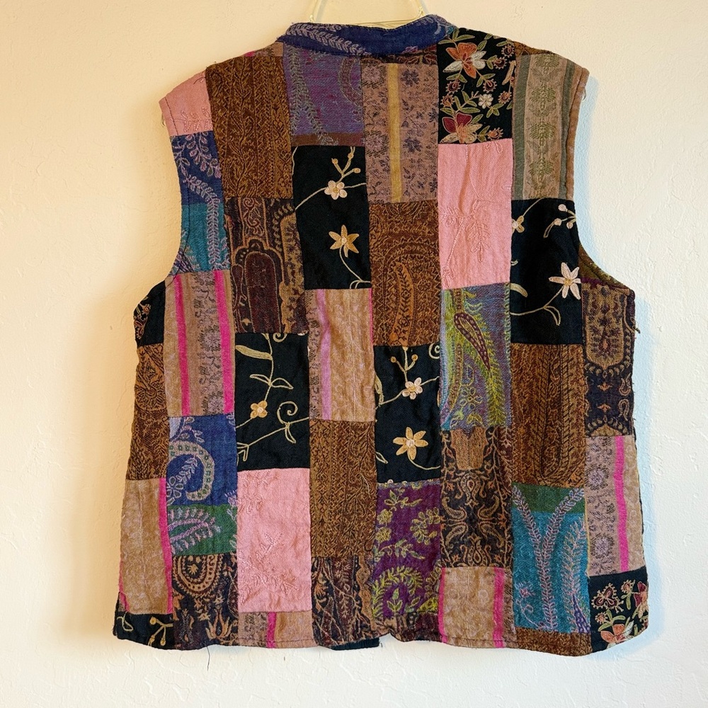 Patchwork Sleeveless Vest - image 5